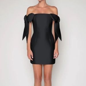 Alexia Maria ISABELLA SILK AND WOOL MINI DRESS